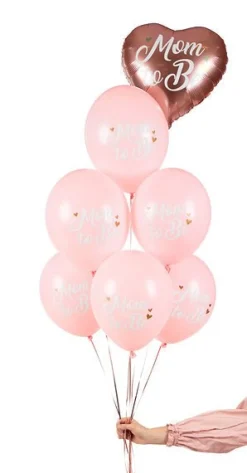 Ballonnen Mom To Be Roze 30cm 6st