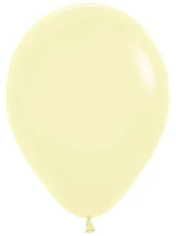 Ballonnen Pastel Matte Yellow 30cm 50st