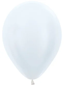 Ballonnen Pearl White 30cm 50st