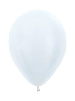 Ballonnen Pearl White 25cm 100st