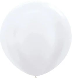 Ballonnen Pearl White 91cm 2st