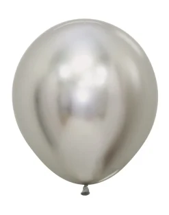 Ballonnen Reflex Silver 45cm 6st