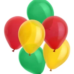 Ballonnen Rood-Geel-Groen 30cm - 6 stuks
