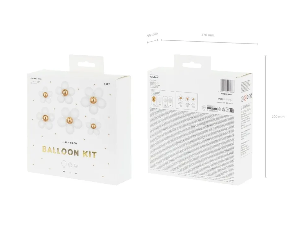 Ballonnen Set Bloemen 6st
