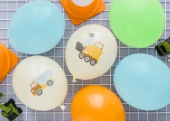 Ballonnen Set Bouwvoertuigen 30cm 6st