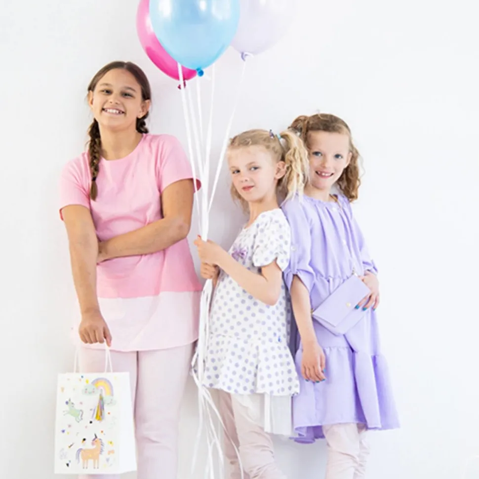 Ballonnen Unicorn & Regenboog 33cm 6st
