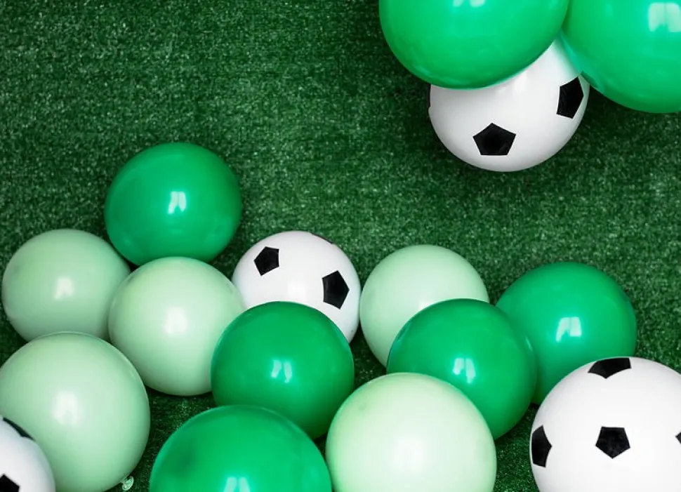 Ballonnen Voetbal 30cm 6st