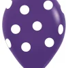 Ballonnen White Polka Dots Mix 30cm 25st