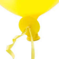Ballon Snelsluiters Geel met Lint 100st