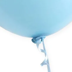 Ballon Snelsluiters Lichtblauw met Lint 100st