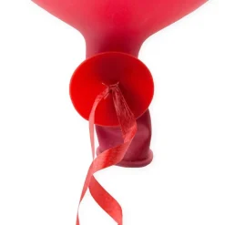 Ballon Snelsluiters Rood met Lint 100st
