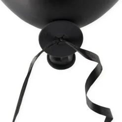 Ballon Snelsluiters Zwart met Lint 100st