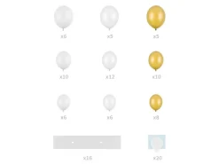 Balloonboog Hart Wit 11 delig