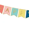 Banner Happy Birthday Gekleurd 1,75m