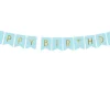 Banner Happy Birthday Lichtblauw 1,75m
