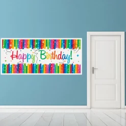 Banner Happy Birthday Regenboog 1,52m