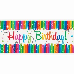 Banner Happy Birthday Regenboog 1,52m