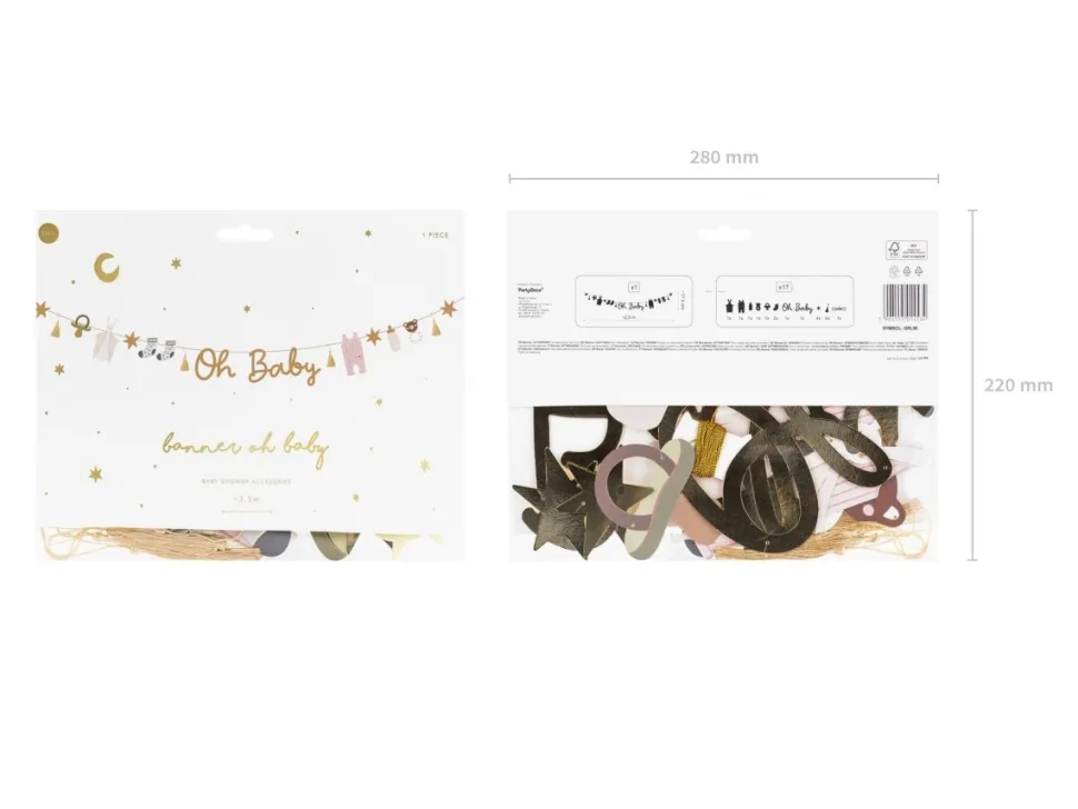 Banner Oh Baby 2,5m