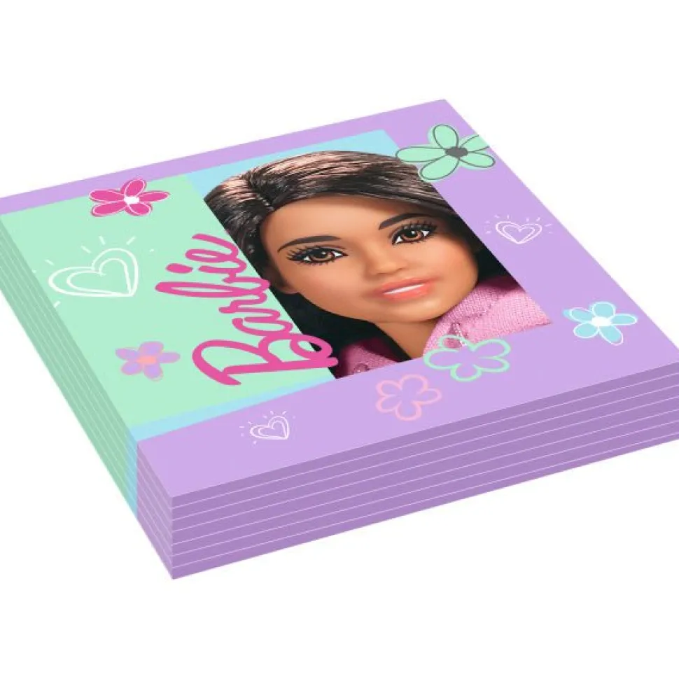 Barbie Servetten 33cm 16st