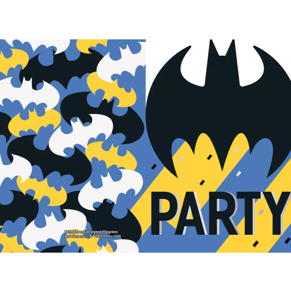 Batman Uitnodigingen 14cm 8st