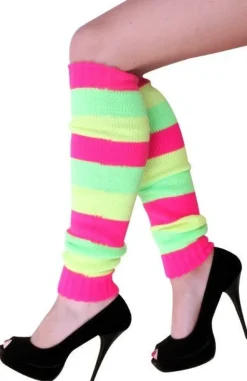 Beenwarmers Fluor Roze/Groen/Geel