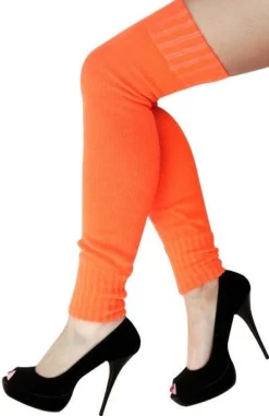 Beenwarmers Lang Fluor Oranje