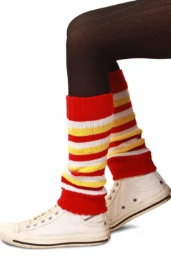 Beenwarmers Rood/Wit/Geel Voor Kind