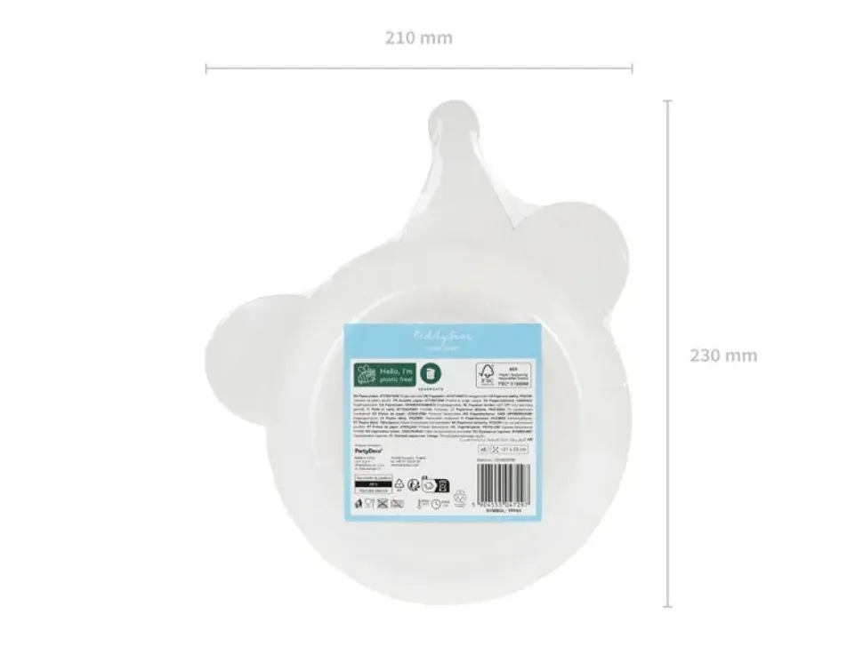 Beer Borden 21cm 6st
