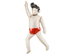 Beige Folie Ballon Man Leeg 1,58m