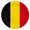 Belgie Borden Zwart Geel Rood 23cm 8st