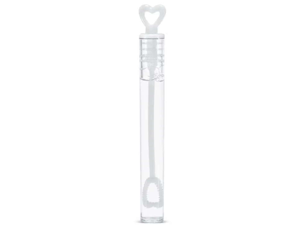 Bellenblaas Hart Wit 48st