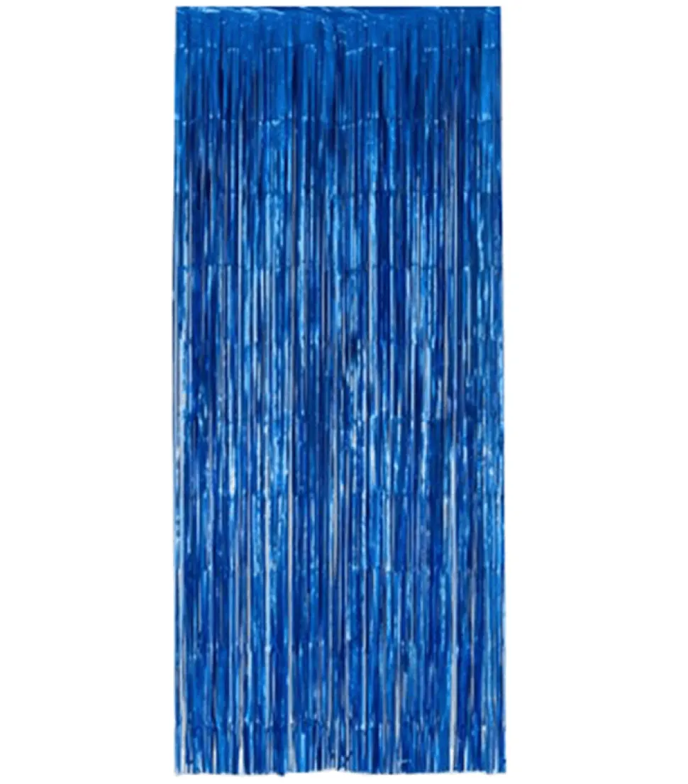 Blauw Deurgordijn Folie 2,4m