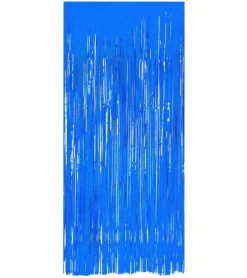Blauw Deurgordijn Folie 2m