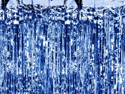 Blauw Deurgordijn 2,5m