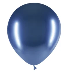 Blauwe Ballonnen Chroom 30cm 10st