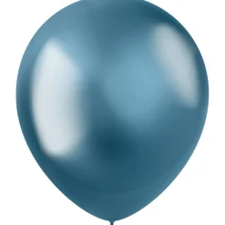 Blauwe Ballonnen Chroom 33cm 50st