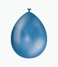 Blauwe Ballonnen Metallic 30cm 10st
