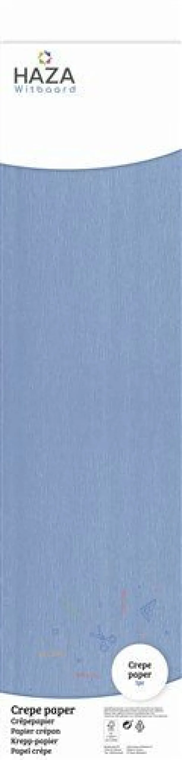 Blauwe Crepe Papier 2,5m
