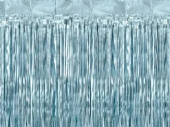 Blauwe Deurgordijn Metallic Folie 2m