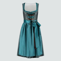 Blauwe Dirndl Jurk Oktoberfest Dames 2 delig