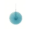 Blauwe Papieren Waaiers 20cm 3st