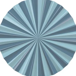 Blauwe Papieren Waaiers 35cm 3st