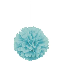 Blauwe Pompons 3st