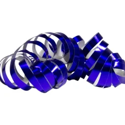 Blauwe Serpentines Metallic 4m 18 ringen 2st
