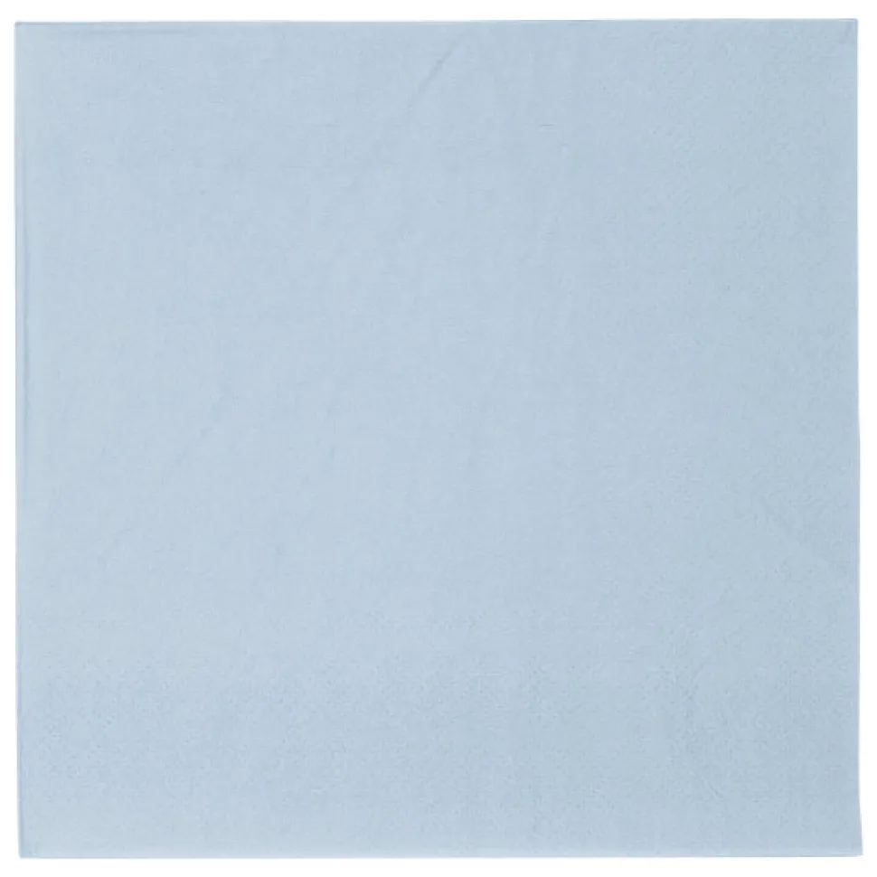 Blauwe Servetten Baby Blauw 3 Laags 33cm 20st