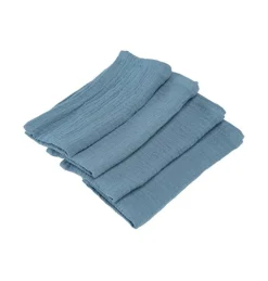 Blauwe Servetten Katoen 40cm 4st