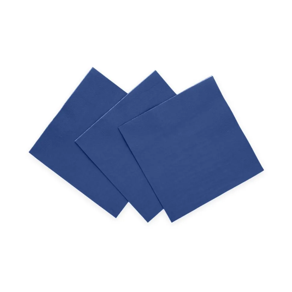 Blauwe Servetten 3 Laags 24cm 20st