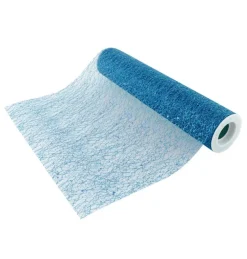 Blauwe Tafelloper Glitter 5m