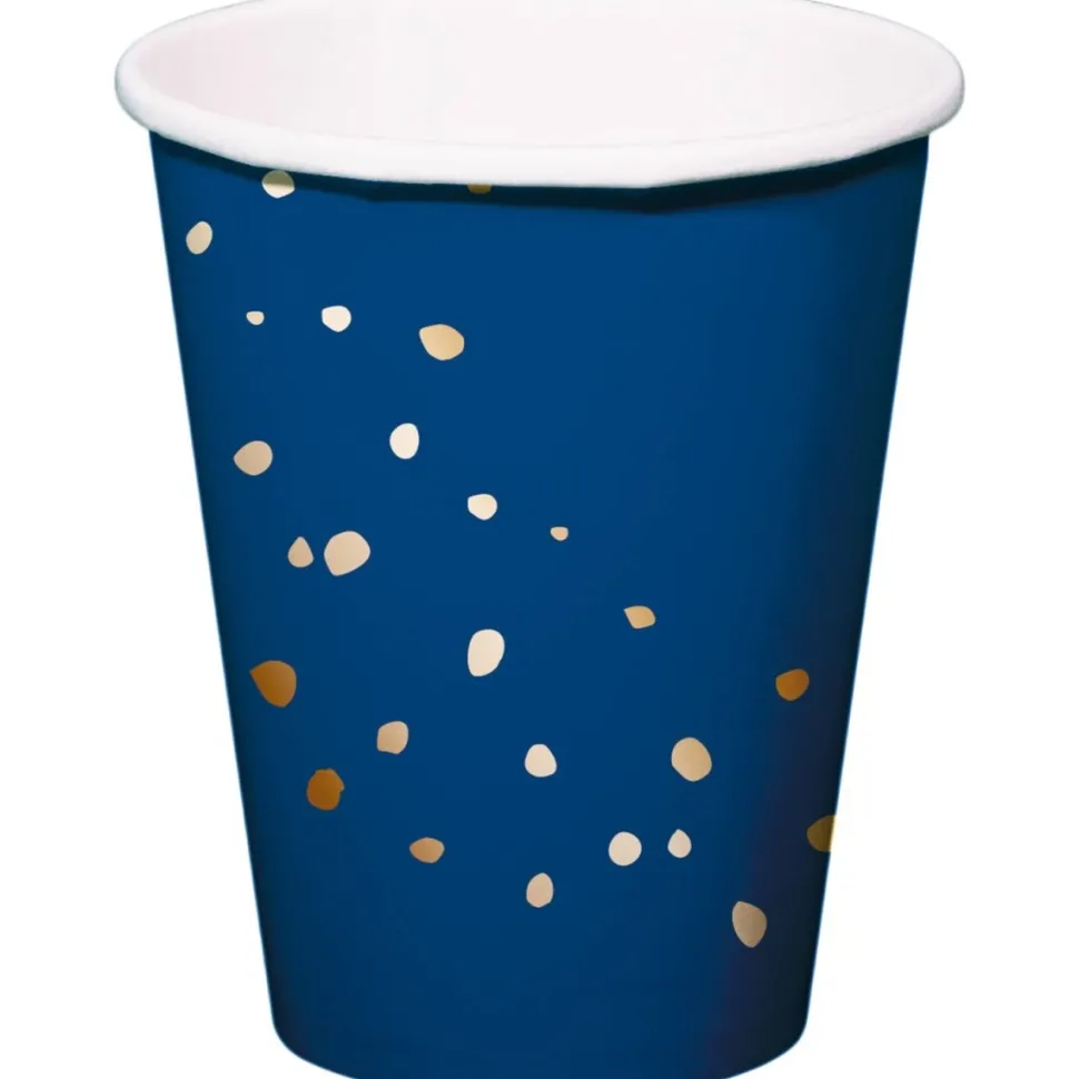 Blauw Gouden Bekers Elegant True Blue 250ml 8st