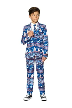 Blauw Pak Kerstmis Kind